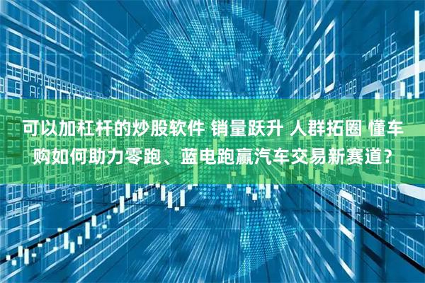 可以加杠杆的炒股软件 销量跃升 人群拓圈 懂车购如何助力零跑、蓝电跑赢汽车交易新赛道？